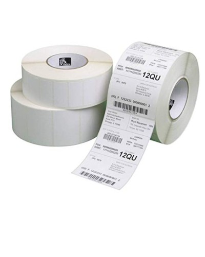 Zebra Étiquettes 102x152 mm Blanc - Thermique Direct, Rouleau pour Imprimantes Zebra
