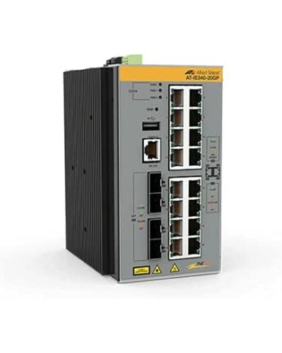 Allied Telesis AT-IE340-20GP-80 20-Port Gigabit PoE+ Industrial Switch
