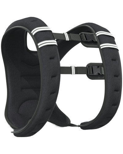 5kg Weighted Vest Breathable with Storage Pocket and Shoulder Straps, Oxford Fabric, 40x35 cm, Black