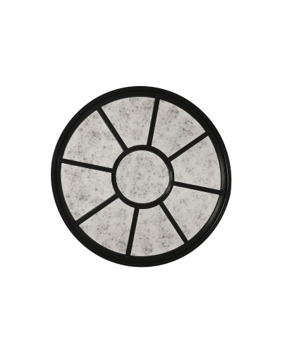 Miroir Mural ESPRIT Noir Bois Finition Vieillie 100x100cm
