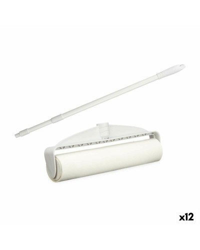 Levapelucchi Telescopico Bianco 25x70x6,5 cm | Rimuove Pelucchi da Abiti e Mobili | Confezione da 12