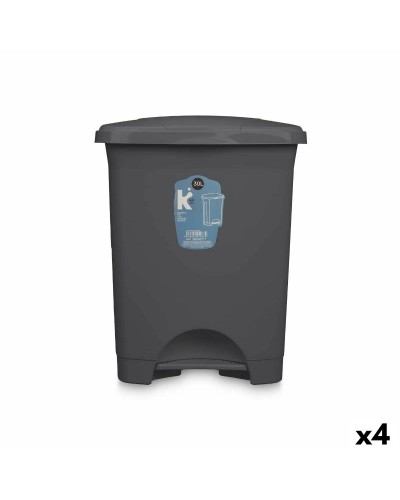 Poubelle à pédale Ecovac - Anthracite - 30 L
