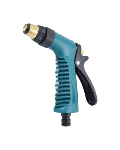 Pistola de Riego Ferrestock: Presión Ajustable, Empuñadura Ergonómica para Jardinería y Limpieza.
