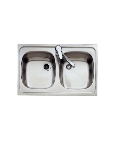 Teka Lavello Cucina 2 Vasche E/50 2C Acciaio Inox Incasso
