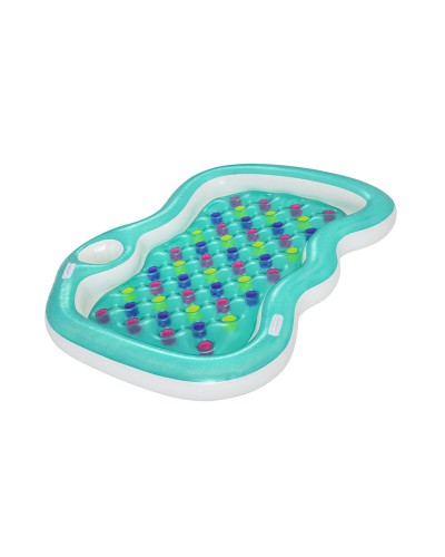 Bestway Dubbel Uppblåsbar Glas med Kylare 224x174 cm Strand och Pool 43045