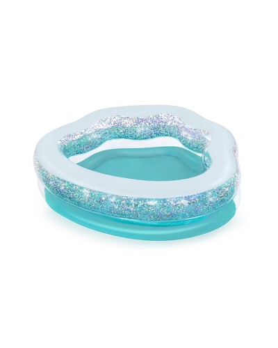 Bestway Piscine Gonflable Lumineuse 150x125cm - Piscine de Jardin Enfants +3 Ans
