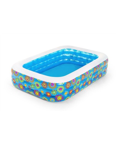 Bestway Piscine Gonflable Florale 305x183x56 cm - Piscine Jardin Familiale
