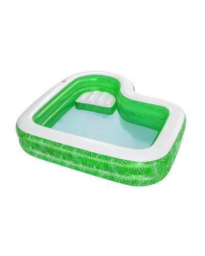 Bestway Piscine Gonflable Tropical 231x231x51 cm - Piscine Jardin Familiale
