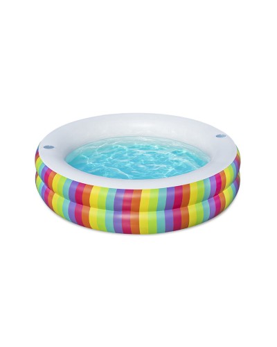 Bestway Piscina Hinchable Arcoíris 206x206x51cm - Niños +6 Años

