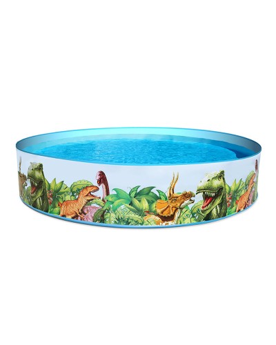 Bestway Styv Barn Pool PVC Dinosaurier 244x46 cm +3 År Trädgård 55001