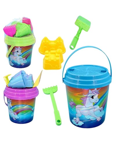 Juinsa Set Juego Playa Unicornio - 21x20 cm - Juegos Arena Mar
