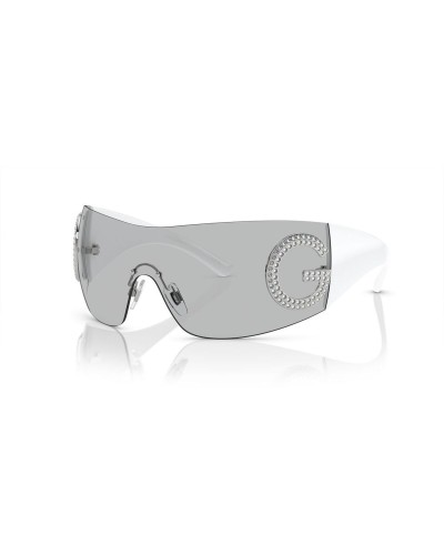 Dolce & Gabbana DG2298B: Sonnenbrille für Damen, Goldfarbener Rahmen, Braune Gläser
