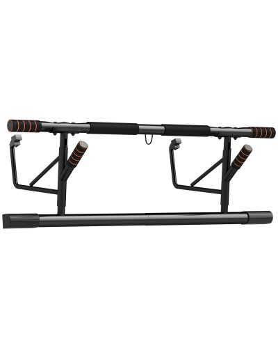 Pull-Up and Dip Bar with Padded Grips, Steel & HDR, 100x50x27 cm, Orange & Black
