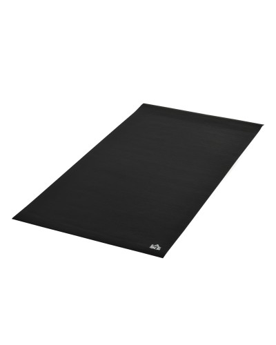  Tappeto Palestra Ammortizzante per Tapis Roulant e Cyclette, Tappetino Fitness in PVC Antiscivolo, 180x90cm, Nero
