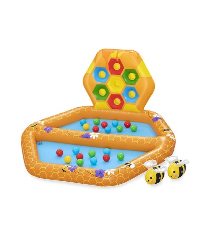 Bestway Piscina de Bolas Hinchable Abeja - 127x119x61 cm - Juego para Niños
