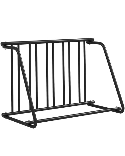  Rastrelliera Portabiciclette a 3 Posti da Esterno, 114x58x75cm, Nero