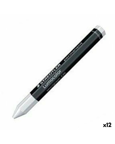 Staedtler Lumocolor : Marqueurs craie permanents blancs - Set de 12
