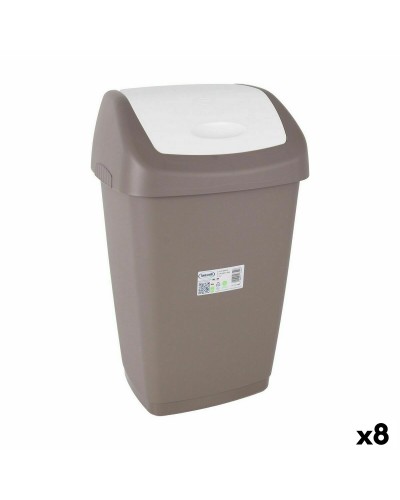 Afvalemmer Tontarelli Aurora Gekanteld Bruin (8 Stuks)