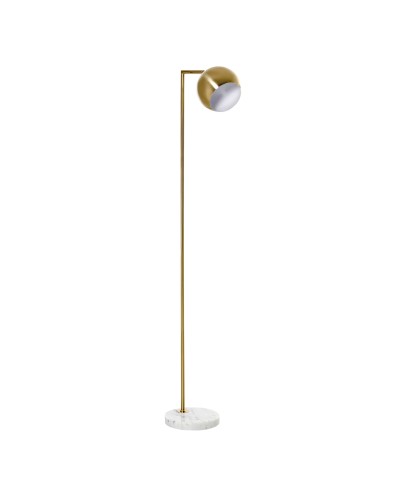 Modern Floor Lamp with Adjustable Vintage Style Shade E27 40W Compatible - Gold
