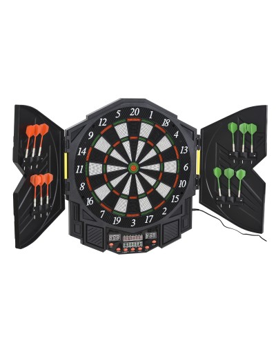 Electronic Digital Dartboard with 12 Darts for 8 Players, 27 Games and 216 Variations