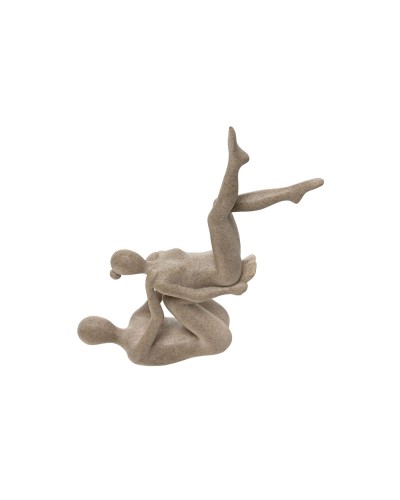 Decoratieve figuren Home ESPRIT Beige Yoga 20 x 10 x 50 cm