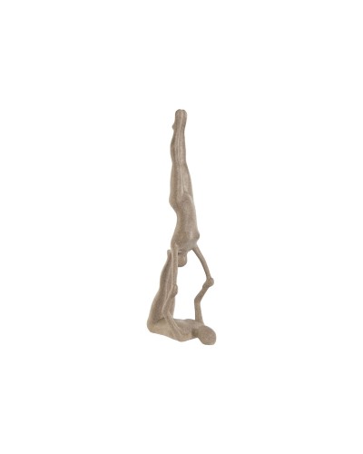 Decoratieve figuren Home ESPRIT Beige Yoga 29,5 x 8 x 28 cm