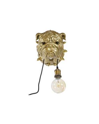 Muurlamp Home ESPRIT Gouden Hars 50 W Modern Bulldog 220 V 25 x 23 x 29 cm