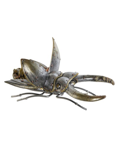Estatua Decorativa ESPRIT Escarabajos Multicolor Gris, 22 x 14 x 11 cm
