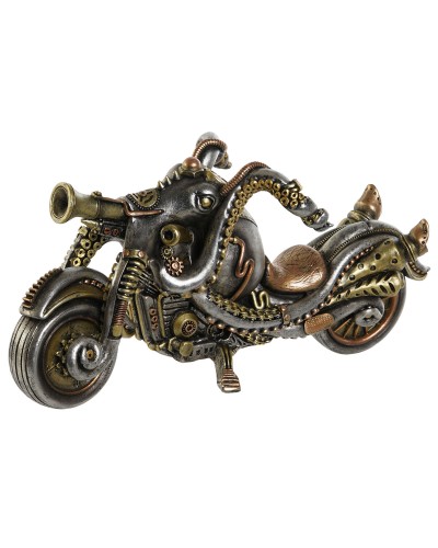 Decoratieve figuren Home ESPRIT Grijs Multicolour Motorfiets 30 x 11 x 14 cm