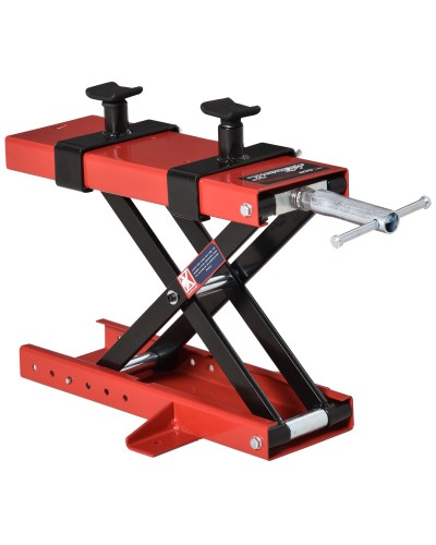 Motorcycle Scissor Lift Jack, Bike Lift Stand, Adjustable Center Scissor Lift Up to 500kg Red Metal