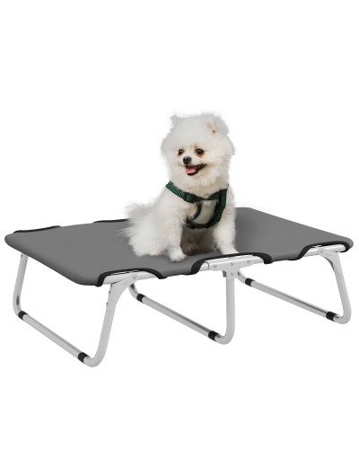  Brandina per Cani Piccoli Pieghevole per Interno ed Esterno, Metallo e Tessuto Oxford, 71x58x20 cm, Grigio