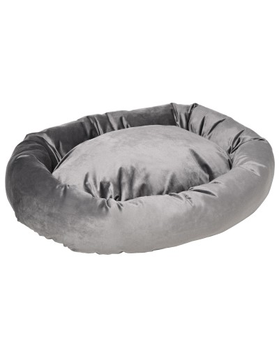  Cuccia per Cani Imbottita con Bordi Rialzati e Rivestimento Sfoderabile, 132x89x28cm, Grigio Scuro