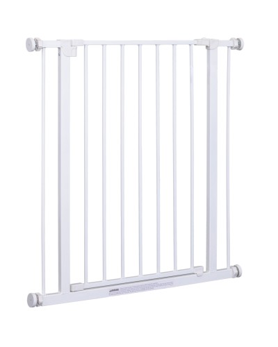 Expandable Pet Safety Gate Easy Install Pressure Mounts Durable Steel with a Fine