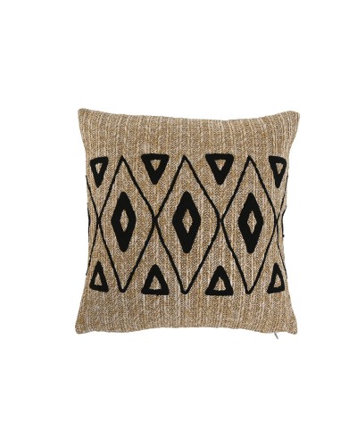 Kussen Home ESPRIT Zwart Natuurlijk 42 x 15 x 42 cm