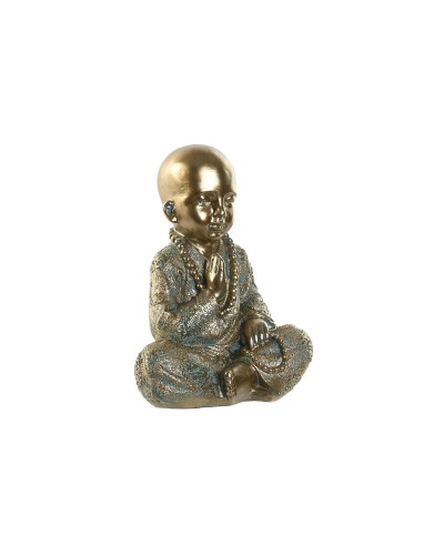 ESPRIT Fraile Oriental Estatua Decorativa, Dorada, 17 x 13,6 x 21,8 cm
