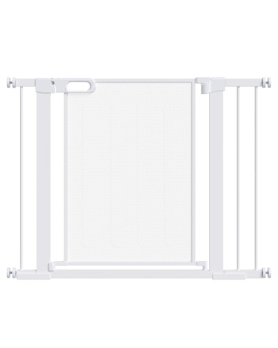 Pressure Fit Extendable Dog Gate with Auto Close for 75-103cm Spaces, White