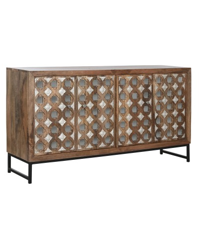 Buffet ESPRIT Marron Noir Argenté | 150 cm | Moderne et Élégant pour Salon ou Bureau
