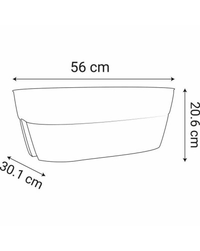 Vase EDA Ovale Gris Nuancé en Plastique Moderne | Décoration Intérieure
