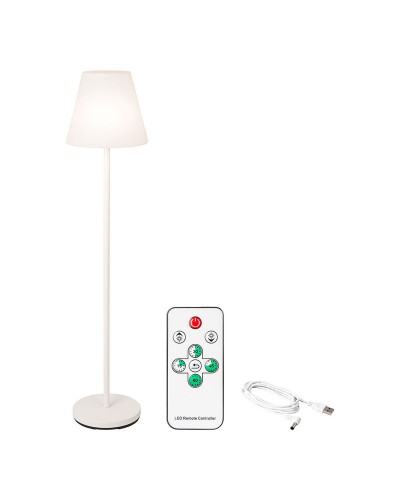 Vloerlamp Lumineo 894460 Wit 150 cm Herlaadbaar