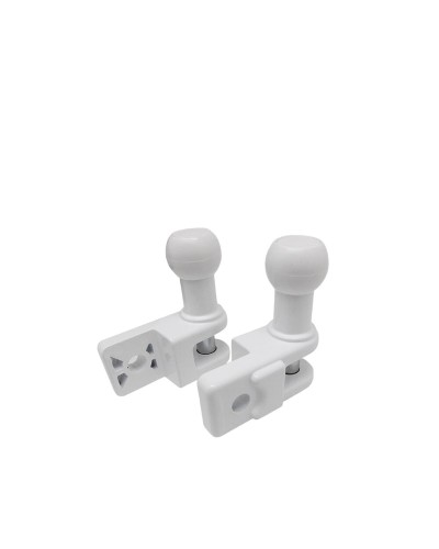 Support de store banne Micel TLD01, Blanc, 6,9 x 3,07 x 7,32 cm, Balustrade, 2 Pièces
