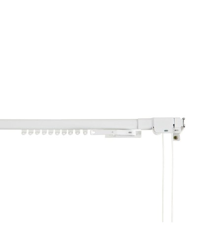 Rail de rideau Stor Planet Cintacor, extensible et renforcé, de 70 à 120 cm, couleur blanche.
