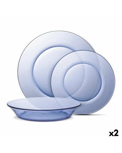 Set de Vajilla Duralex Lys Azul 12 Piezas (2 Unidades)