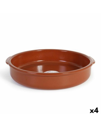 Azofra Topf aus gebranntem Ton 38,5 x 36 x 7,5 cm - 4er Set
