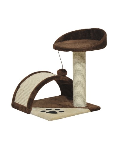  Albero Tiragraffi per Gatti per Gioco e Relax 36x36x44 cm Marrone