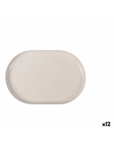 Aperitif-Tablett La Mediterránea Ivory Oval 30x20x2,5 cm (12 Stk.)
