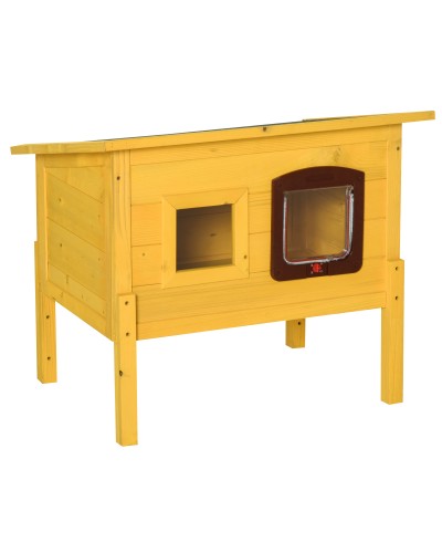 Fir Wood Pet House Kennel 70 x 51.5 x 60cm