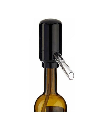 Dispenser Wine Aerator Black Transparent Silicone ABS 5 x 11 x 10 cm