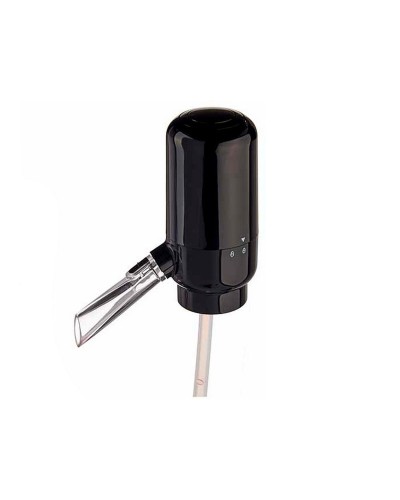 Dispenser Wine Aerator Black Transparent Silicone ABS 5 x 11 x 10 cm