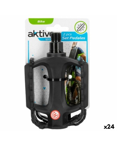 Pedaler Aktive 11 x 3 x 8 cm Cykel 2 Delar Svart 24 antal