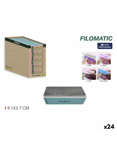 Limes à Ongles Filomatic Multifonctions - Set 24 Pièces Manucure Professionnelle
